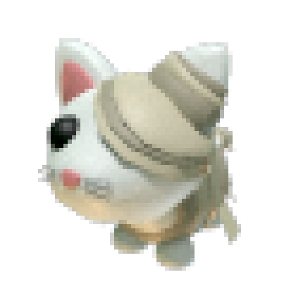 MFR Halloween White Mummy Cat