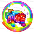 Rainbow Star Wolf